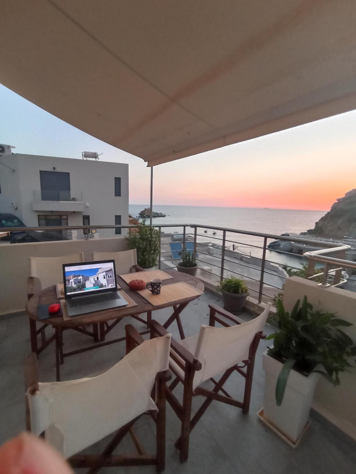 Popis Sea View Apartments Agia Pelagia Eksteriør bilde