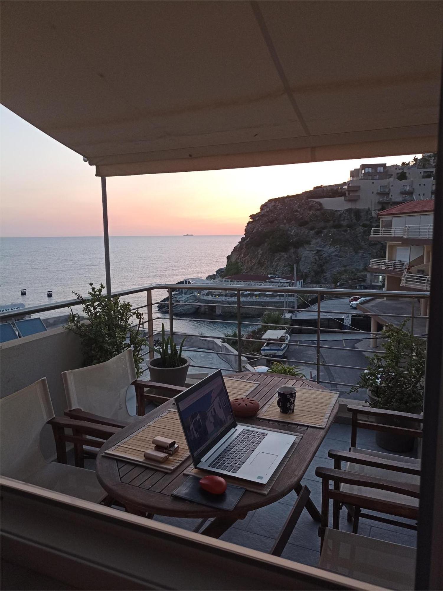 Popis Sea View Apartments Agia Pelagia Eksteriør bilde
