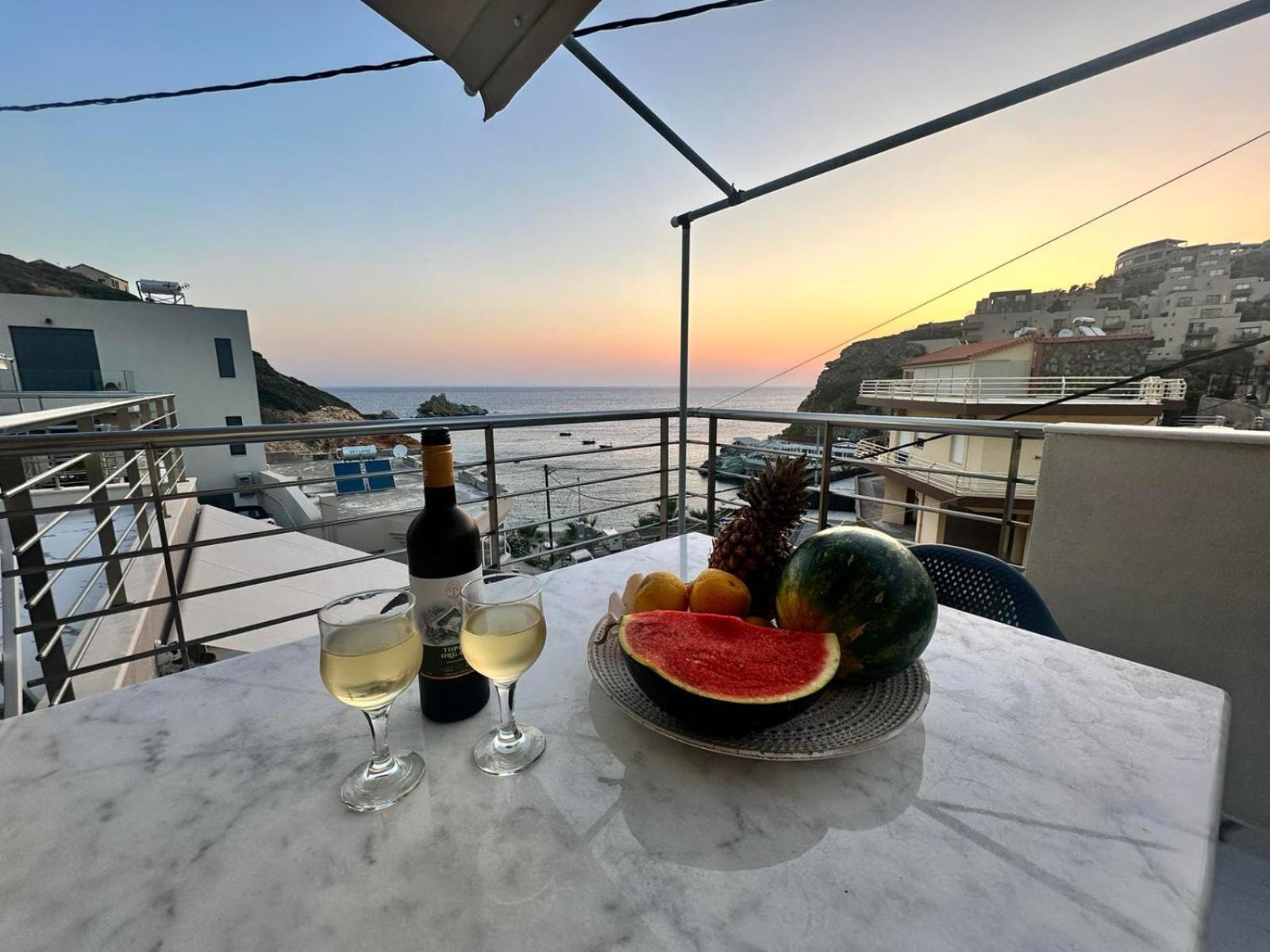 Popis Sea View Apartments Agia Pelagia Eksteriør bilde