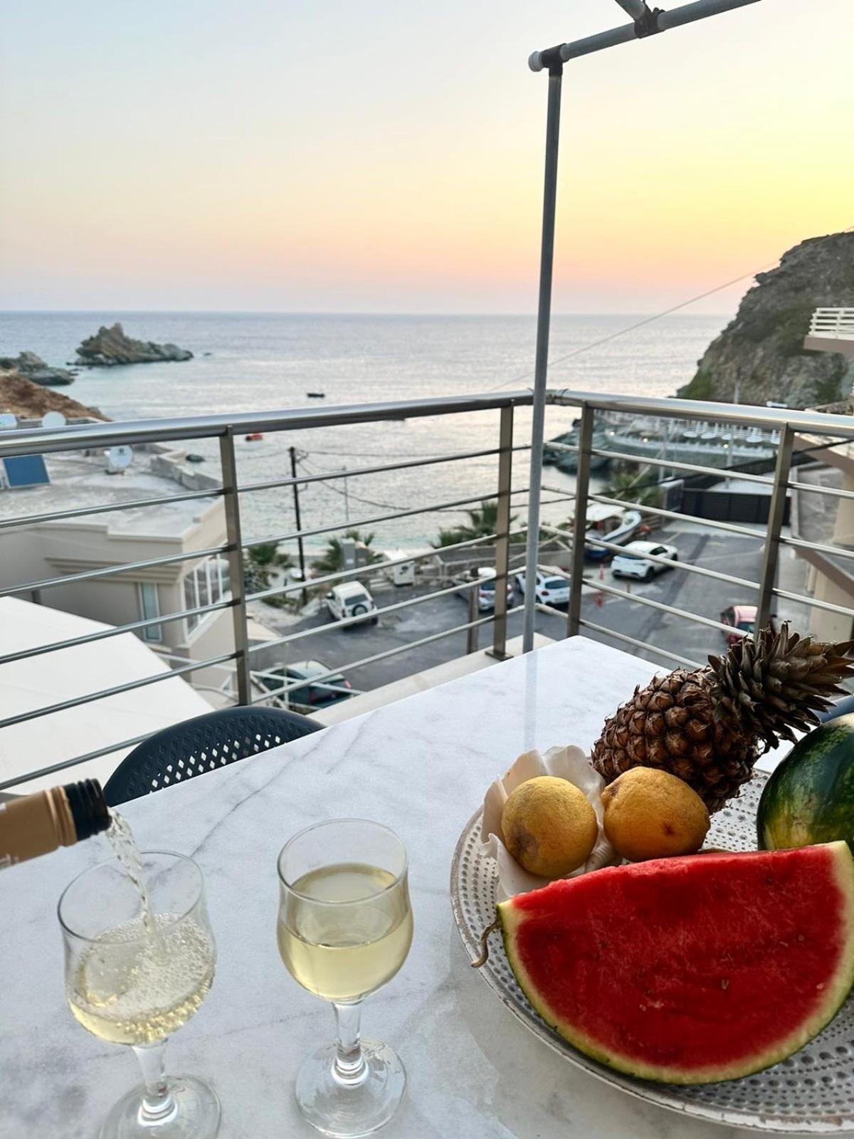Popis Sea View Apartments Agia Pelagia Eksteriør bilde