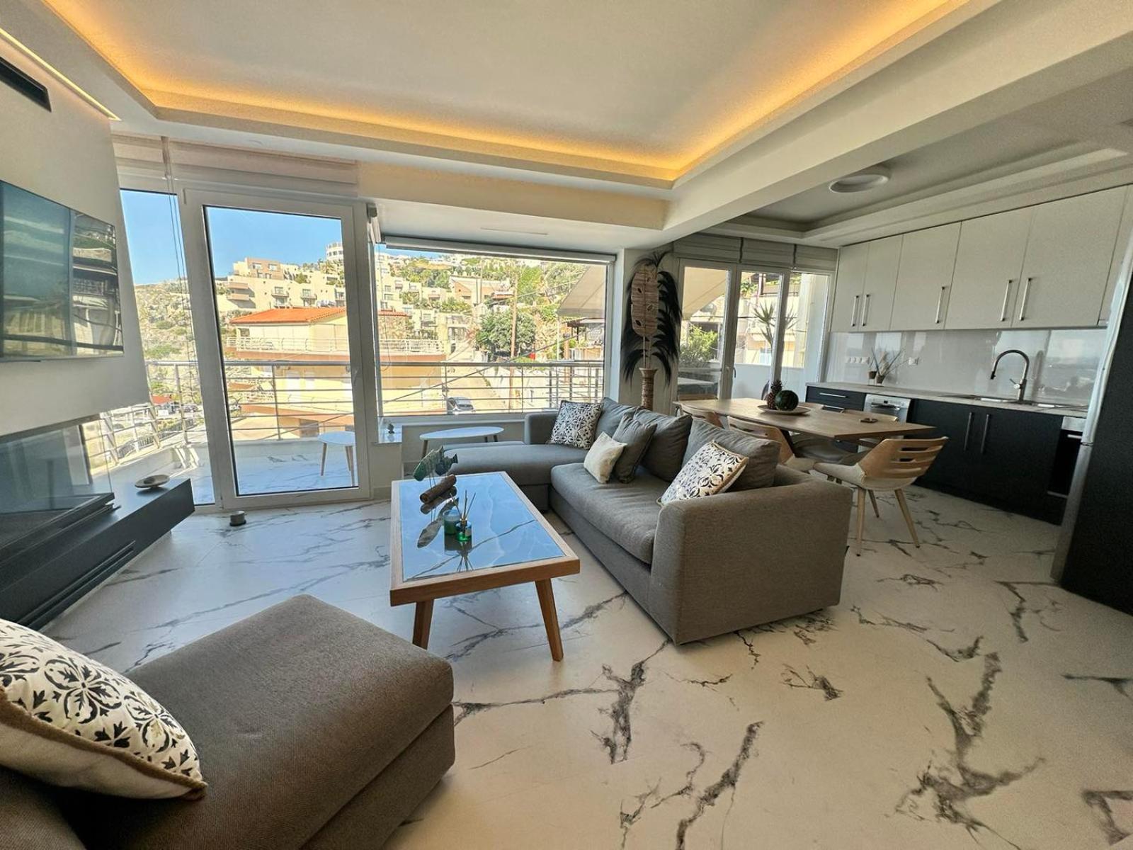 Popis Sea View Apartments Agia Pelagia Eksteriør bilde