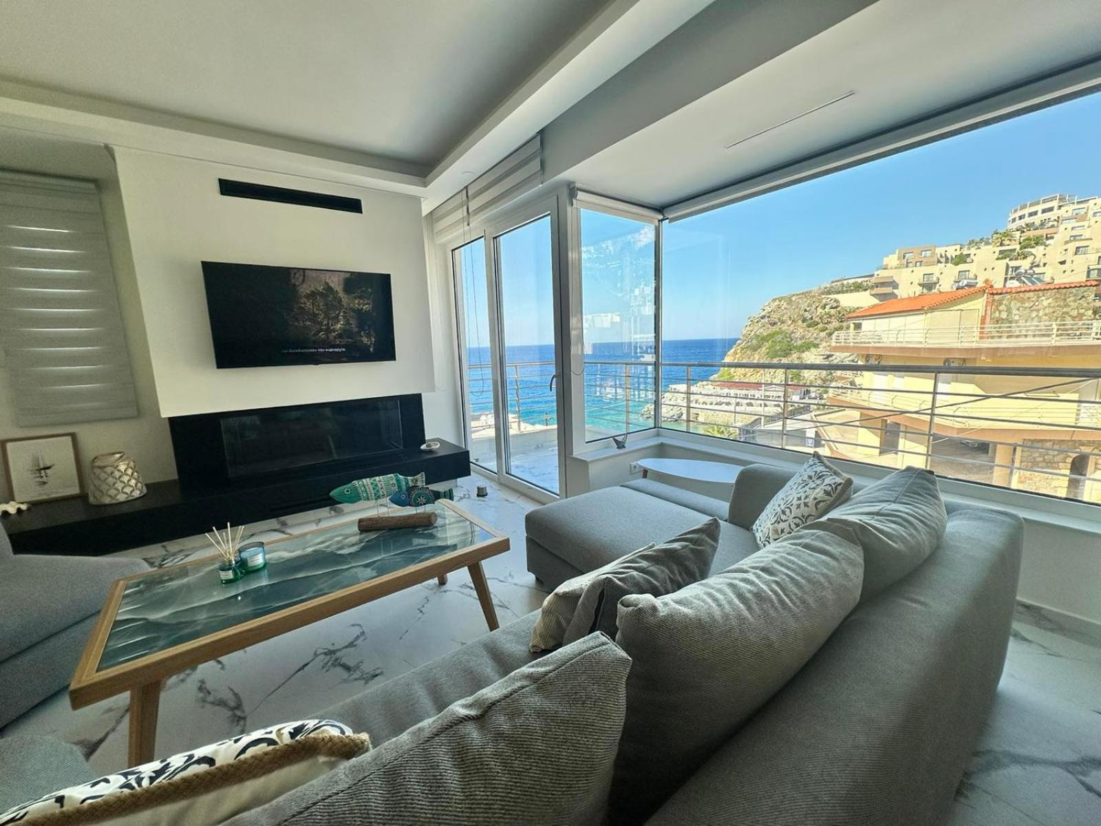 Popis Sea View Apartments Agia Pelagia Eksteriør bilde