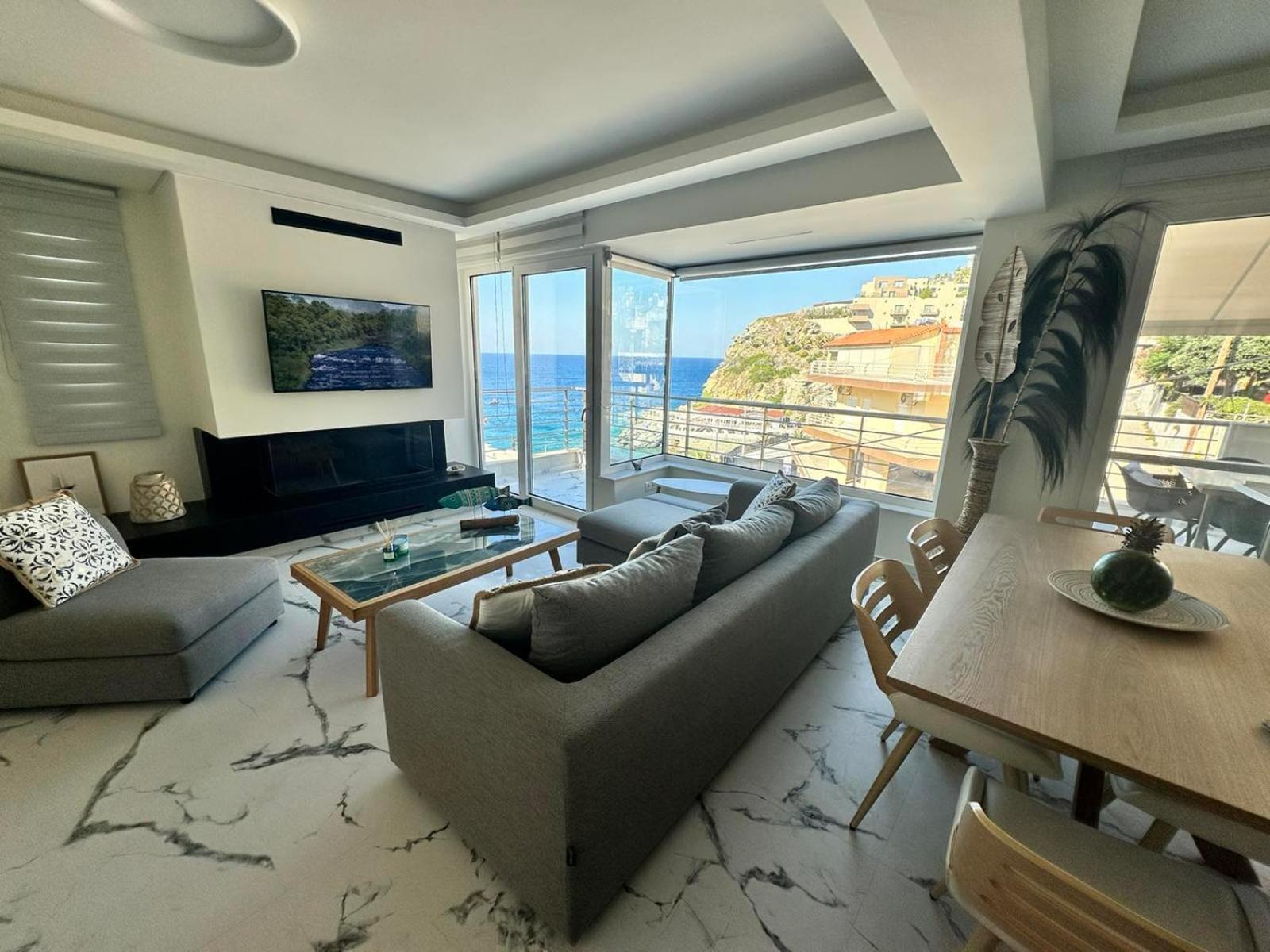 Popis Sea View Apartments Agia Pelagia Eksteriør bilde